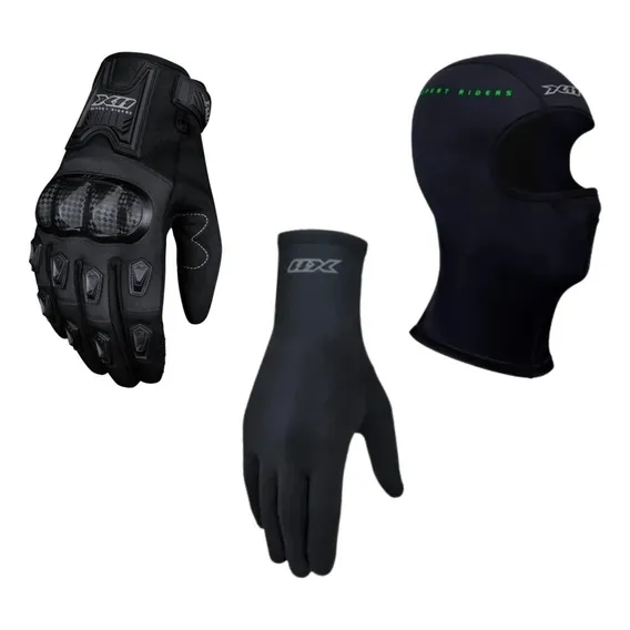 Kit X11 Luva Blackout 2 + Luva Thermic + Balaclava Climate 1 Tamanho P Foto 1