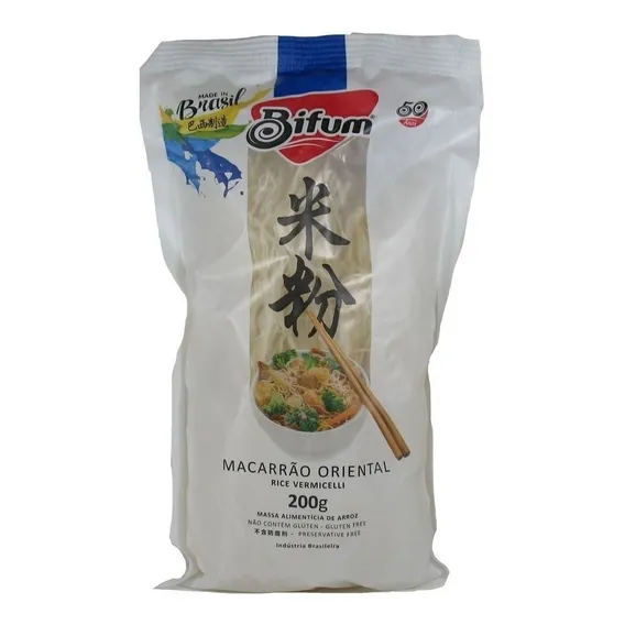 Kit X2 MacarrĂŁo De Arroz Bifum Chiang 200gr GlĂșten Free Foto 1