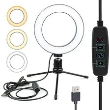 Kit Youtuber Microfone Celular Tripé Iluminador Ring Light Foto mini 2