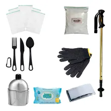 Kit Ziplock + Cantil + Luva + Lenço + Bastão + Acessórios Foto  mini 1