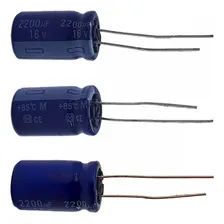 Kit10 Capacitor Eletrolitico Panasonic 2200uf 16v Eca-1cm222 Foto mini  3