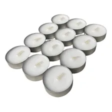 Kit12 Velas Rechaud Difusor Flutuante Foundue Branca 11gr Foto  mini 1