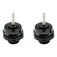 Kit2 Trava Correia Violao Roldana Correia Guitarra Straplock Cor Metal Preto Foto mini  3