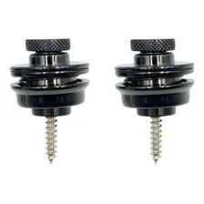 Kit2 Trava Correia Violao Roldana Correia Guitarra Straplock Cor Metal Preto Foto mini  2