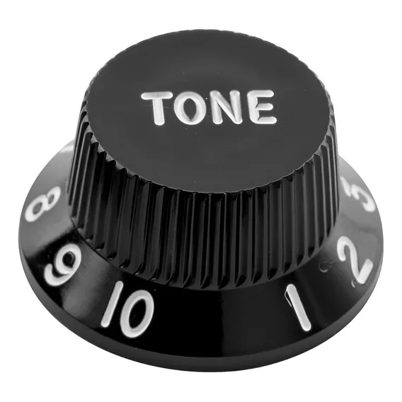 Knob Avulso Para Guitarra Stratocaster Preto Botões Tone Foto 1