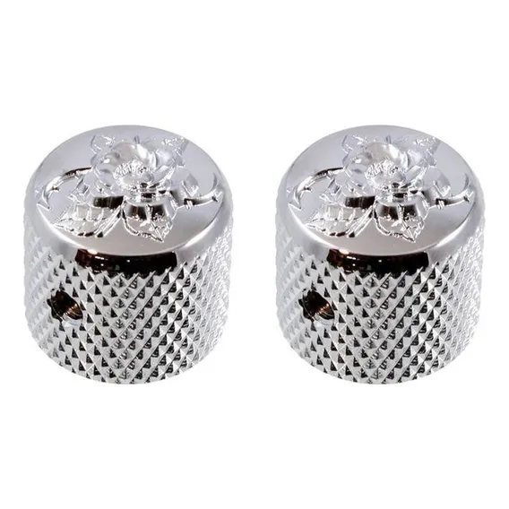 Knob Dome Gotoh All Parts Decorado Cromado (par) Foto 1