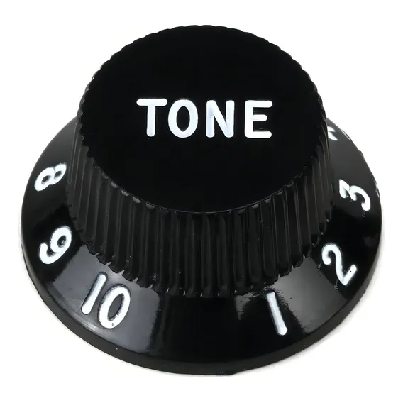 Knob Gotoh Para Guitarra Stratocaster Tone Preto Foto 1