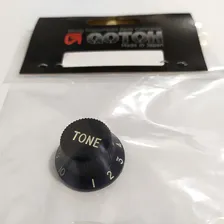 Knob Gotoh Para Guitarra Stratocaster Tone Preto Foto mini 2