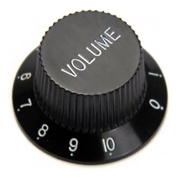 Knob Guitarra Strato Volume Black - Santo Angelo Foto 1