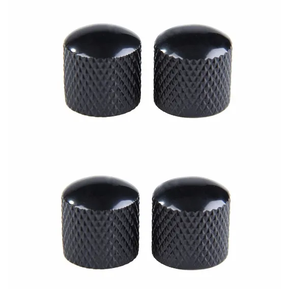 Knob Metal Para Guitarra Baixo Preto Pressão Kit Com 4 Foto 1
