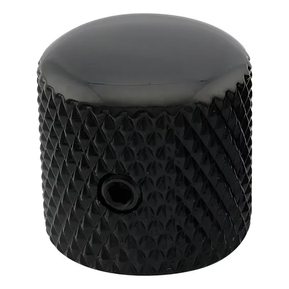 Knob Metal Preto Com Parafuso Alta Qualidade Para Guitarra Foto 1
