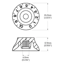 Knob Plástico Instrumentos 4 Unidades Spirit Lsl-01wb Foto mini 2