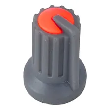 Knob Potenciômetro Eixo Estriado 6mm 481 - 10 Peças Vermelho Foto mini 3