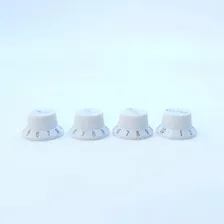 Knobs Guitarra Stratocaster Andaluz Kit 2 Vol + 2 Ton Branco Foto mini 4