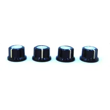 Knobs Para Guitarra Andaluz Preto Kn010-02 4 Unidades Foto mini 2