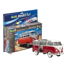 Kombi Volkswagen T1 Samba Bus Plastimodelismo Revell 67399 Foto mini 2