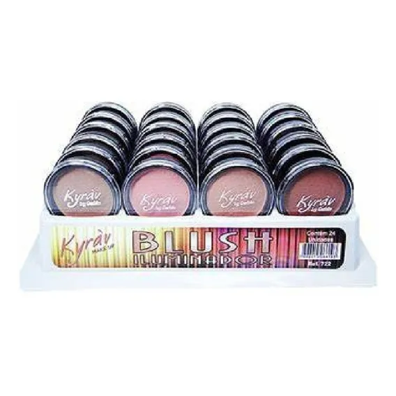Kyrav blush iluminador facial caixa box 24 unidades Foto 1
