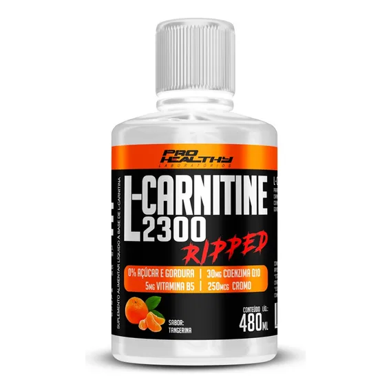 L- Carnitina - L- Carnitine 2300 Ripped 480ml - Pro Healthy Foto 1