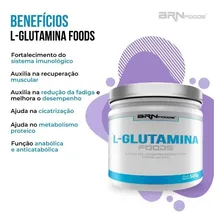 L-glutamina De 500g - Brn Foods Foto mini 4