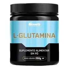 L-glutamina Growth Supplements Sabor Natural pó 250g Pote Foto mini  3