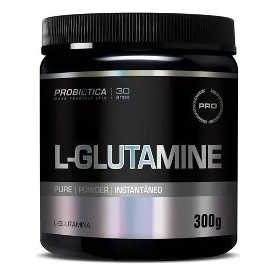 L-glutamine - Probi贸tica - 300g Sabor Without Flavor Foto 1