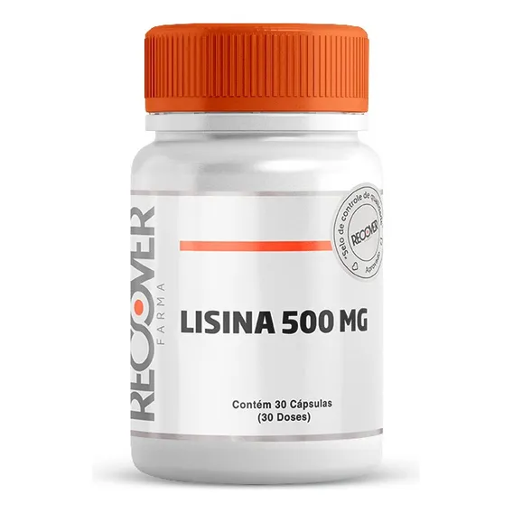L-lisina / L-lysine 500mg - Contra Herpes - 30 Cápsulas Sabor Natural Foto 1