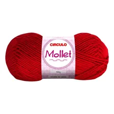 Lã Mollet Circulo 100 Gramas Circulo Crochê Tricô Cor Paixão Foto  mini 1