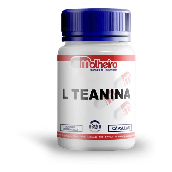 L-teanina 100 Mg 60 Cápsulas - L-theanine Foto 1