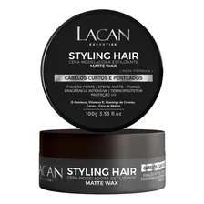 Lacan Styling Hair Cera Modeladora Matte Wax 100g Foto  mini 1