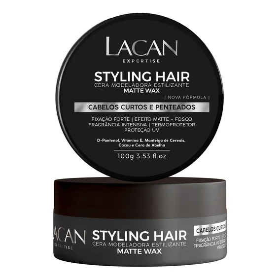 Lacan Styling Hair Cera Modeladora Matte Wax 100g Foto 1