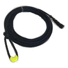 Laço Americano Torcido Team Roping 10mts Preto Boi Cavalo Foto mini 1