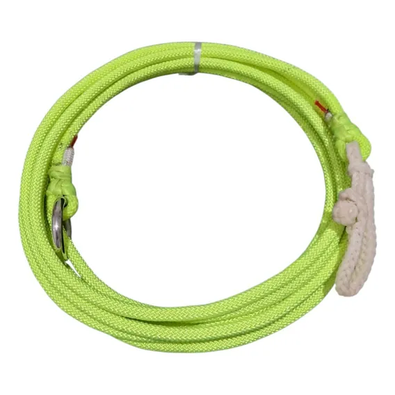 Laço Americano Trançado Chumbado 9mm 24tx 12 Mts Argola Inox Cor Verde-limão Foto 1