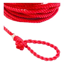 Laço De Corda Torcido Americano Profissional Cor Vermelho 3 Tentos Laçar 10mt Foto mini 3