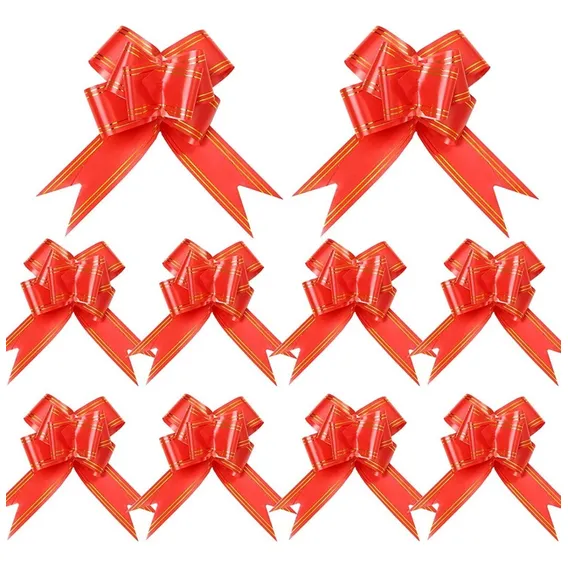 Laço Pronto Vermelho Presente Fácil G 30x480mm C/ 200 Unid Laço Fácil Grande Foto 1