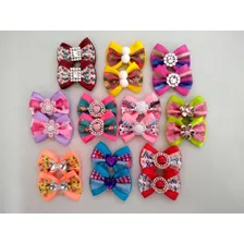 Laços Pet Fita Sobreposta 20 Laços Fêmea 10 Pares Médio Foto mini 1