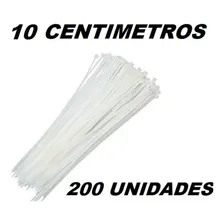 Lacre Nylon Abraçadeira Plástica Tairap 3,6mm X 10cm Branco Foto  mini 1
