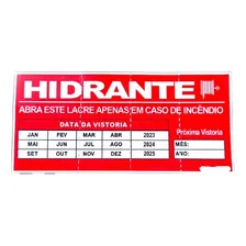 Lacre Para Abrigo De Mangueira De IncĂȘndio Kit 100 7x14,5cm Foto mini 2
