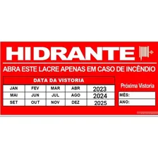 Lacre Para Abrigo De Mangueira De IncĂȘndio Kit 100 7x14,5cm Foto mini 1