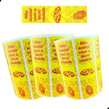 Lacre Para Delivery Caixa De Pizza - Milheiro Cor Amarelo Foto mini 2
