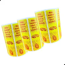 Lacre Para Delivery Caixa De Pizza - Milheiro Cor Amarelo Foto mini 3