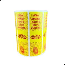 Lacre Para Delivery Caixa De Pizza - Milheiro Cor Amarelo Foto mini 1