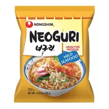 Lamen Coreano Neoguri Suave Miojo Macarrão Instantâneo 10x Foto mini 2