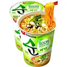 Lamen Coreano Vegetariano Nongshim Soon Veggie Copo 67g Foto mini 2