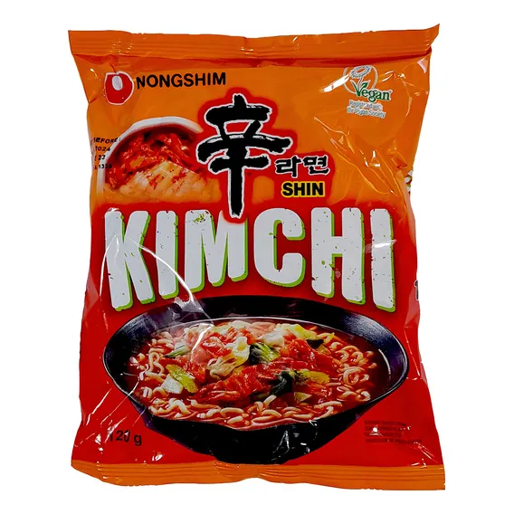 Lamen Miojo Coreano Picante Kimchi Ramyun 120 G Foto 1