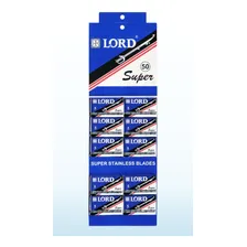 Lamina Inox Barbear Lord Super Kit 10 X 5 Cartelas 500 Foto mini 1