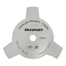 Lâmina Para Roçadeira 3 Pontas 3 X 254 Mm - 7347 Brasfort Foto  mini 1