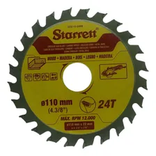 Lamina Serra Circular Metal Duro P/madeira 110mm Starrett Foto  mini 1