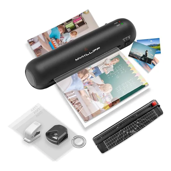 Laminadora A4, Laminadora De 9 Polegadas, Com 5 Plásticos Para Plastificação, Laminadora Térmica E A Frio, Laminadora De Aquecimento Rápido, Ideal Para Escola, Casa, Criatividade 220v Foto 1