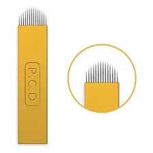 Lâminas 0,20mm Para Tebori U Hard Agulha Microblading 50 Uni Foto mini 1