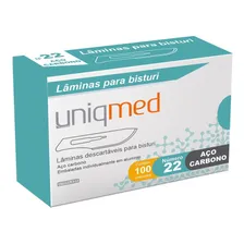Laminas Para Bisturi Aço Carbono N22 Uniqmed Foto mini 2